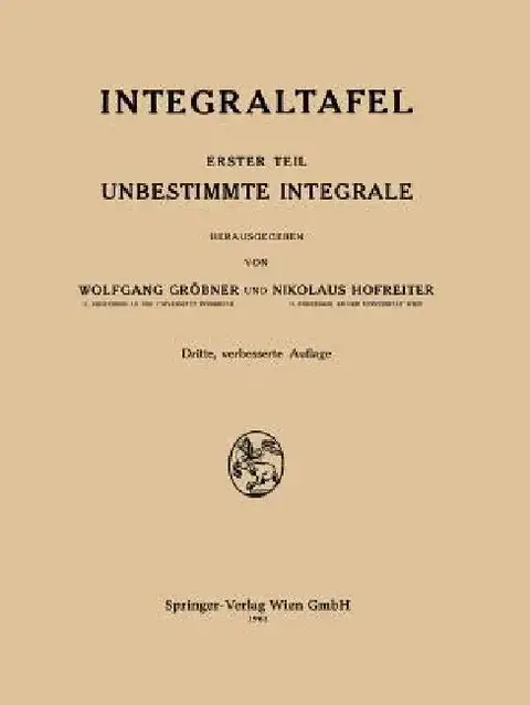 Cover of Integraltafel