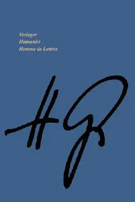 Cover of Verleger - Humanist Homme de Lettres