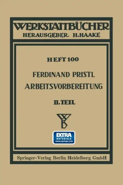 Cover of Arbeitsvorbereitung