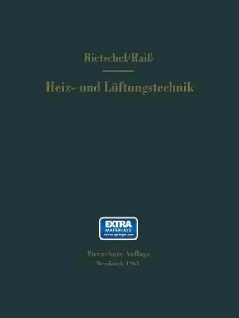 Cover of H. Rietschels Lehrbuch Der Heiz- Und Lüftungstechnik