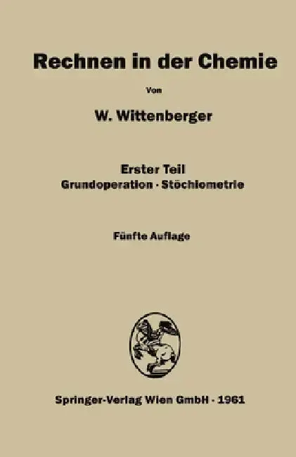 Cover of Rechnen in der Chemie