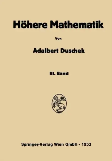Cover of Vorlesungen Über Höhere Mathematik