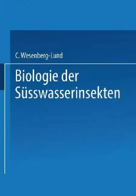 Cover of Biologie Der Süsswasserinsekten