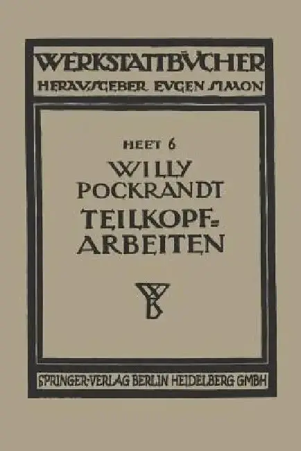 Cover of Teilkopfarbeiten