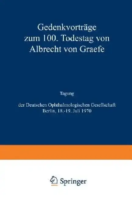 Cover of Albrecht Von Graefe