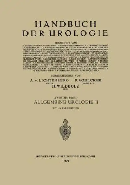 Cover of Allgemeine Urologie