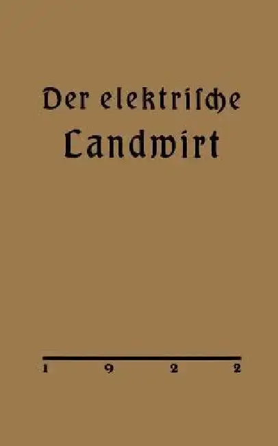 Cover of Der Elektrische Landwirt