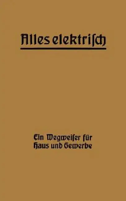 Cover of Alles Elektrisch!