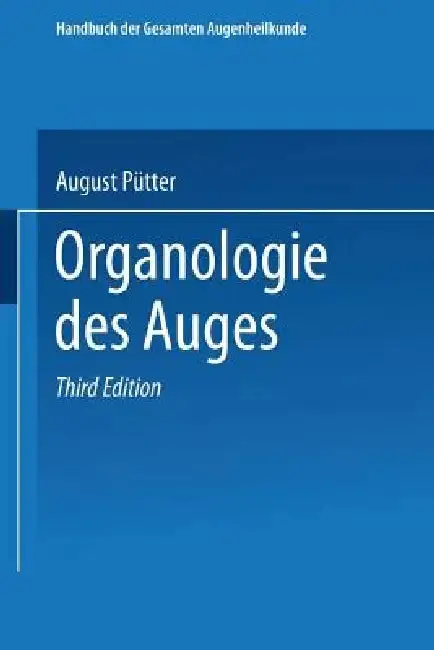 Cover of Organologie Des Auges