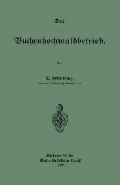 Cover of Der Buchenhochwaldbetrieb