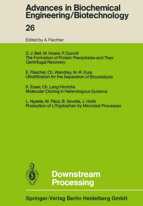 Cover of Downstream Processing