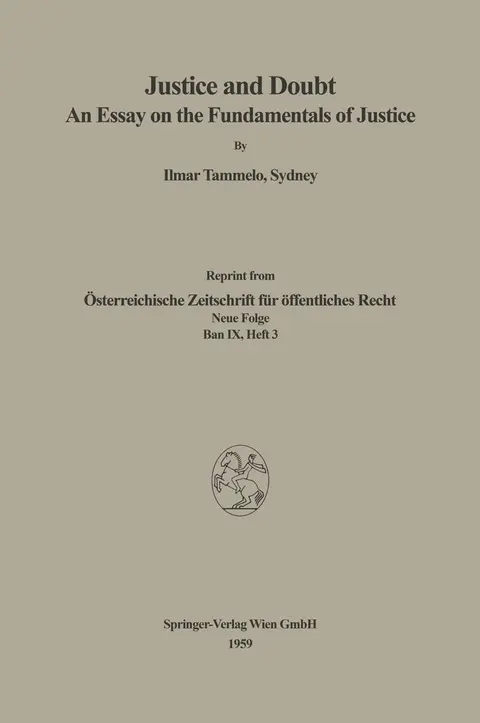 Cover of Justice and Doubt