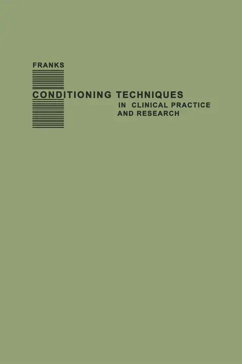Cover of Conditioning Techniques in Clinical Practice and Research