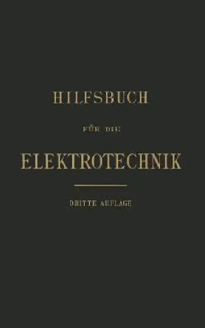 Cover of Hilfsbuch Für Die Elektrotechnik