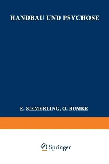 Cover of Handbau Und Psychose