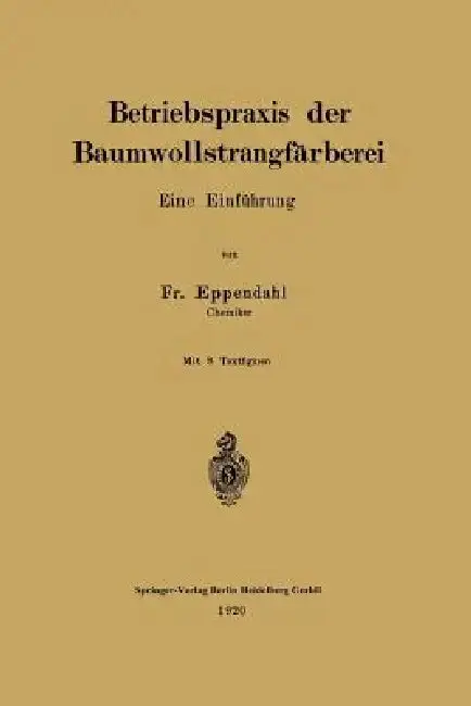 Cover of Betriebspraxis Der Baumwollstrangfärberei
