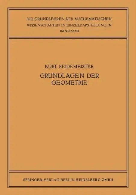 Cover of Vorlesungen Über Grundlagen Der Geometrie