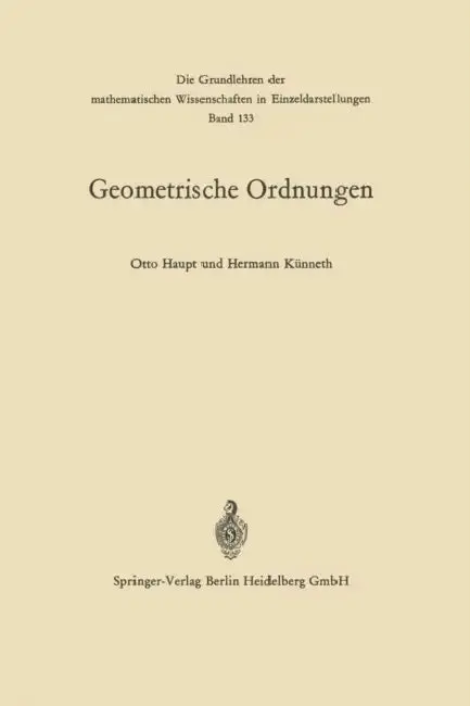 Cover of Geometrische Ordnungen