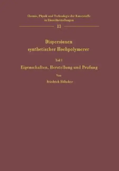 Cover of Dispersionen Synthetischer Hochpolymerer