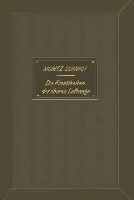 Cover of Die Krankheiten Der Oberen Luftwege