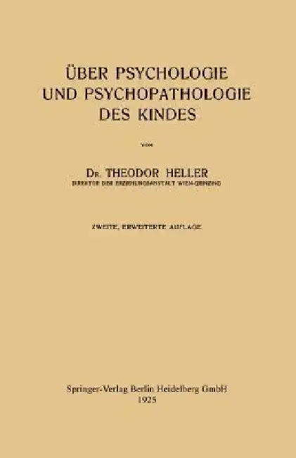 Cover of Über Psychologie Und Psychopathologie Des Kindes