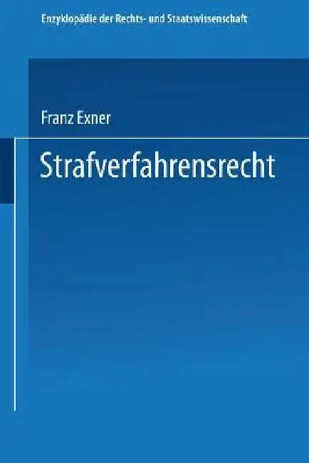 Cover of Strafverfahrensrecht