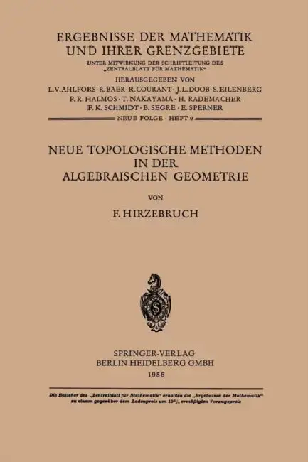 Cover of Neue Topologische Methoden in Der Algebraischen Geometrie