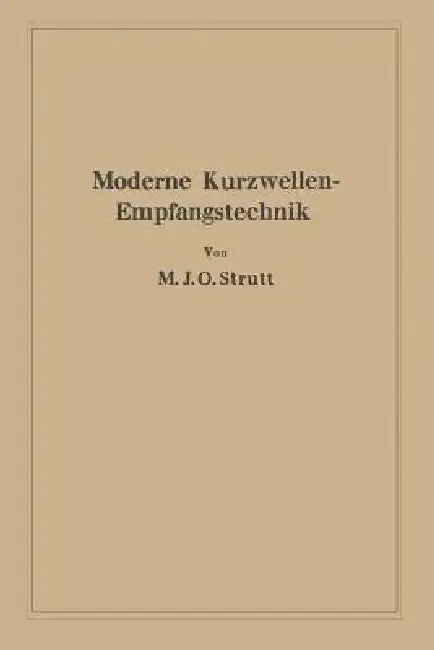 Cover of Moderne Kurzwellen-Empfangstechnik