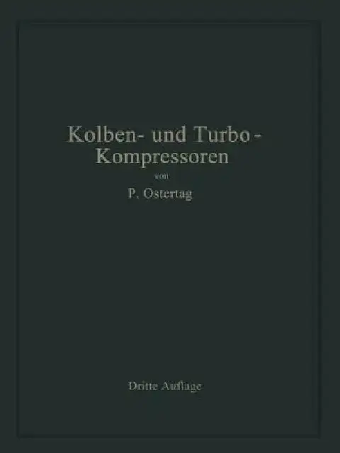Cover of Kolben- Und Turbo-Kompressoren