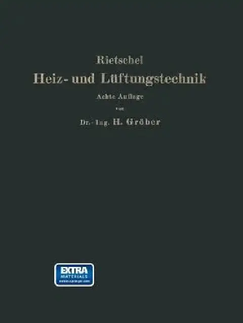 Cover of H. Rietschels Leitfaden Der Heiz- Und Lüftungstechnik
