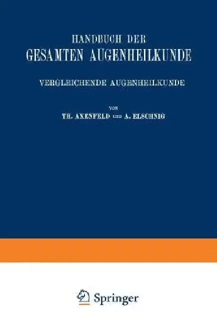 Cover of Handbuch Der Gesamten Augenheilkunde