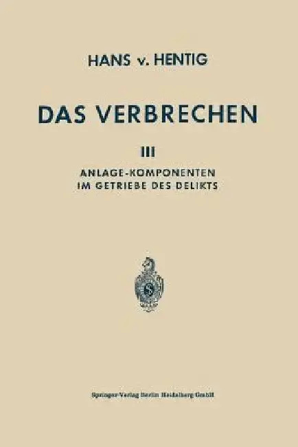 Cover of Das Verbrechen