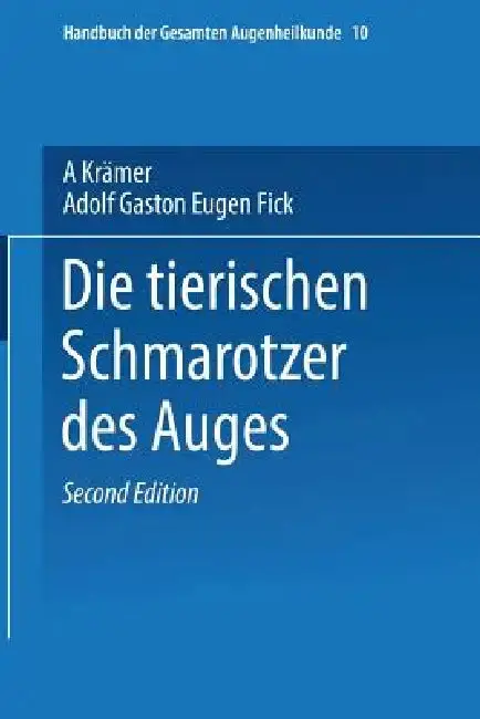 Cover of Die Tierischen Schmarotzer Des Anges