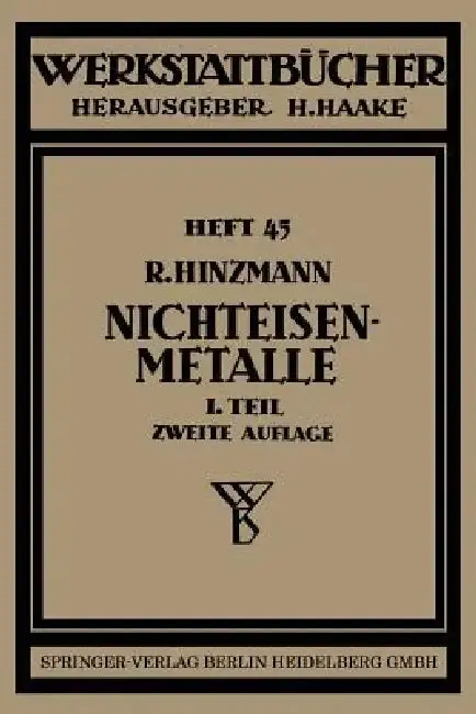 Cover of Nichteisenmetalle