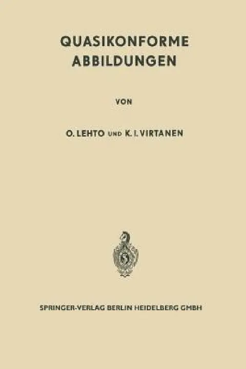 Cover of Quasikonforme Abbildungen