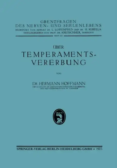 Cover of Über Temperamentsvererbung