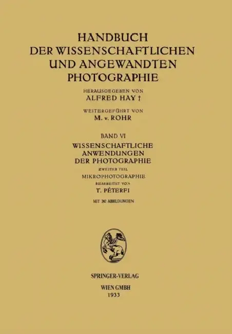 Cover of Wissenschaftliche Anwendungen Der Photographie