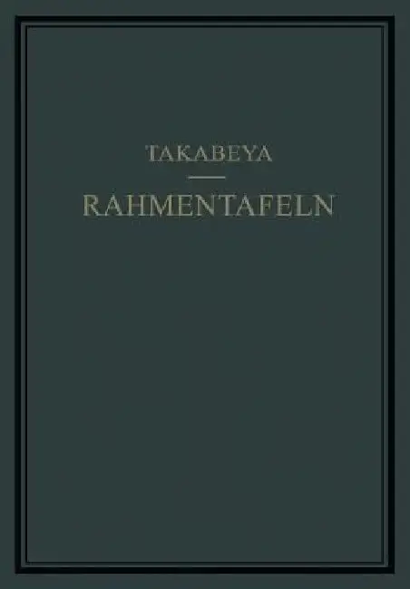 Cover of Rahmentafeln