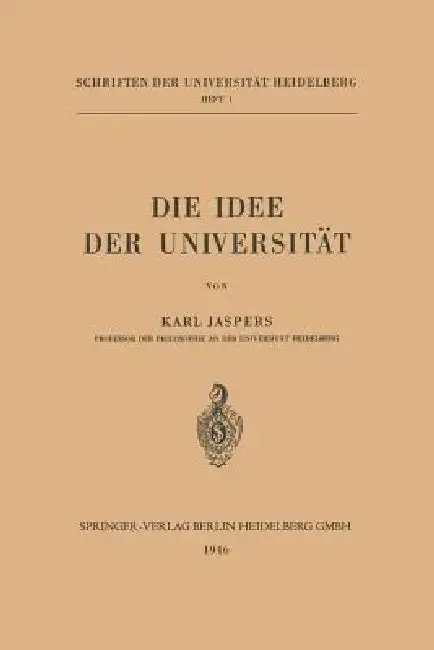 Cover of Die Idee Der Universität