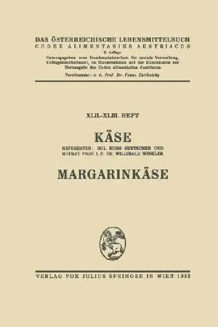 Cover of Käse. Margarinkäse