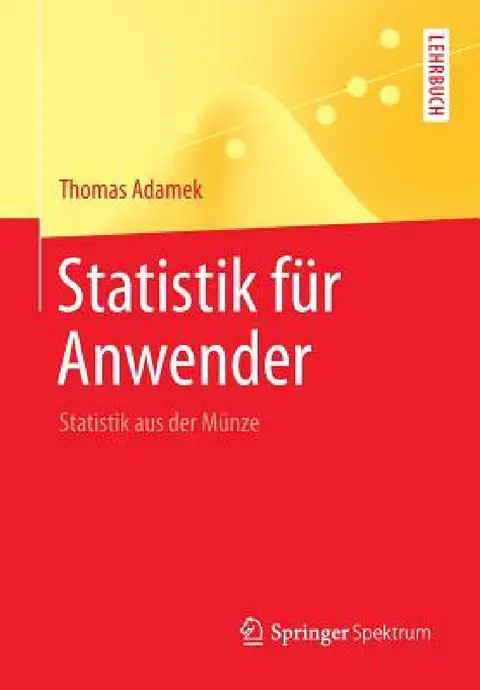 Cover of Statistik Für Anwender