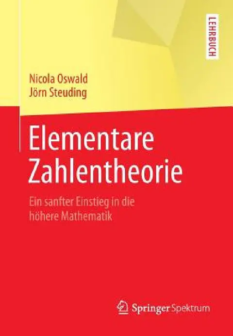 Cover of Elementare Zahlentheorie