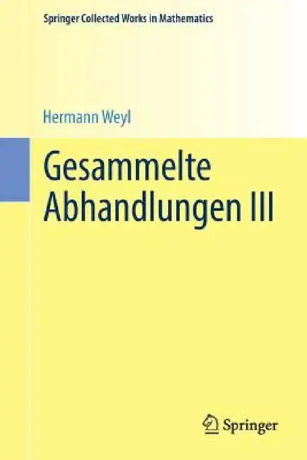 Cover of Gesammelte Abhandlungen III