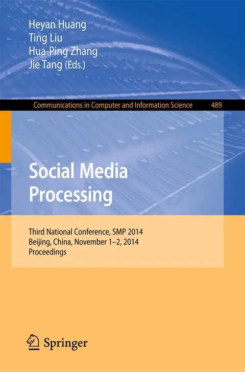 Cover of Social Media Processing