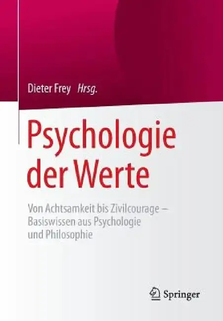 Cover of Psychologie Der Werte