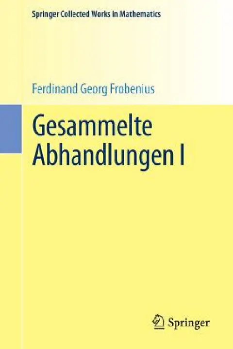 Cover of Gesammelte Abhandlungen I