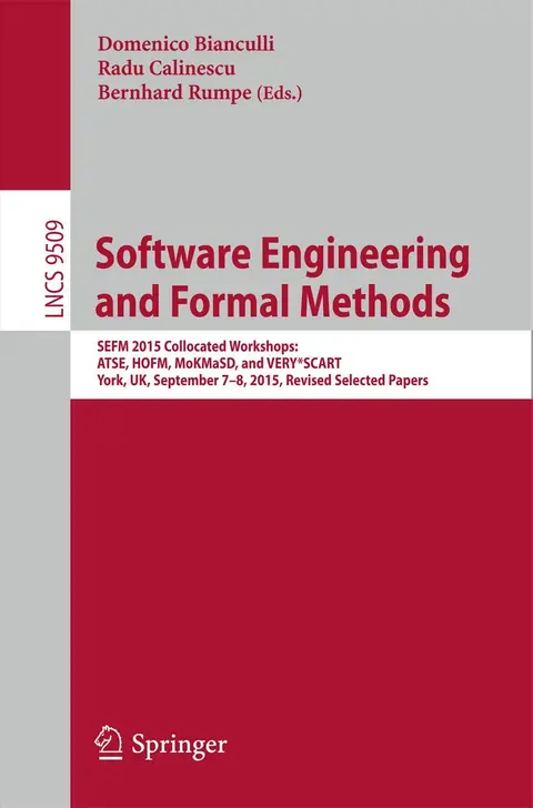 Cover of Software Engineering and Formal Methods