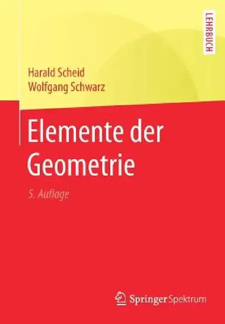 Cover of Elemente Der Geometrie