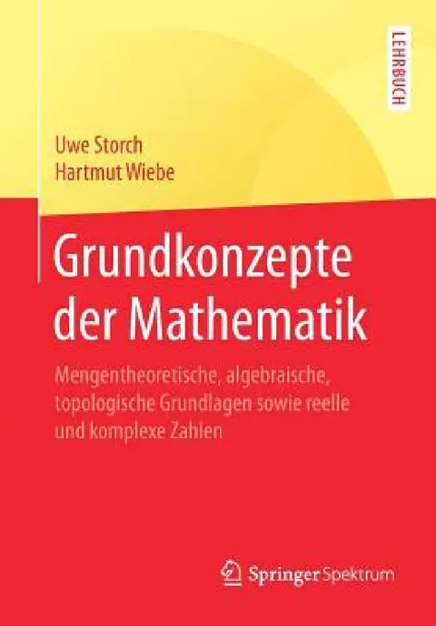 Cover of Grundkonzepte Der Mathematik