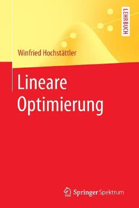 Cover of Lineare Optimierung